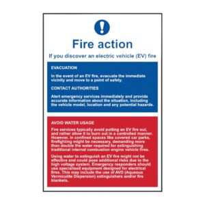 Fire Action Electric Vehicle (EV)
