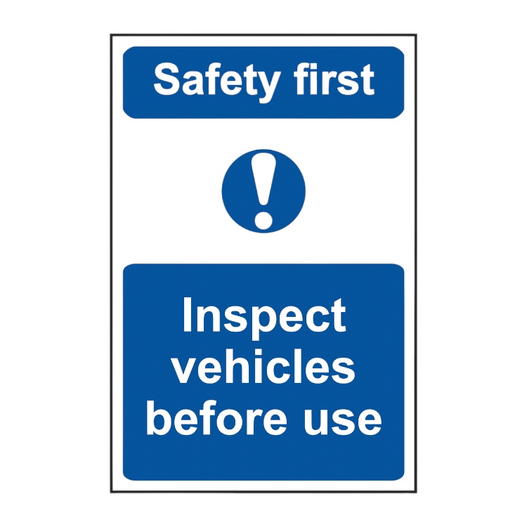 Inspect Vehicles Before Use