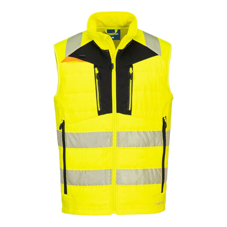 DX4 Hi-Vis Hybrid Baffle Bodywarmer - Image 2