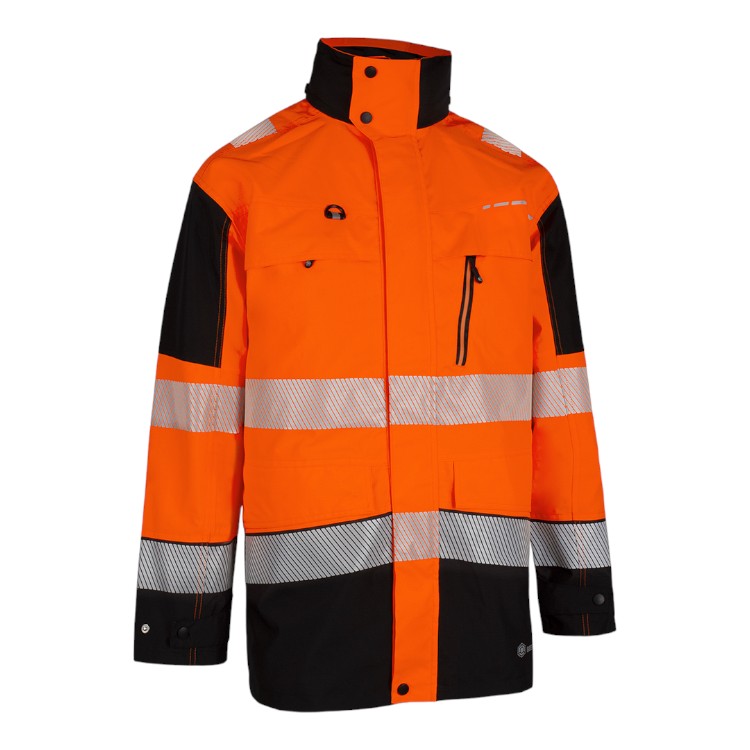 Deltic Hi-Vis Two-Tone Ripstop Breathable Rail Jacket - Image 2