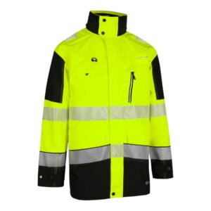 Deltic Hi-Vis Two-Tone Ripstop Breathable Rail Jacket