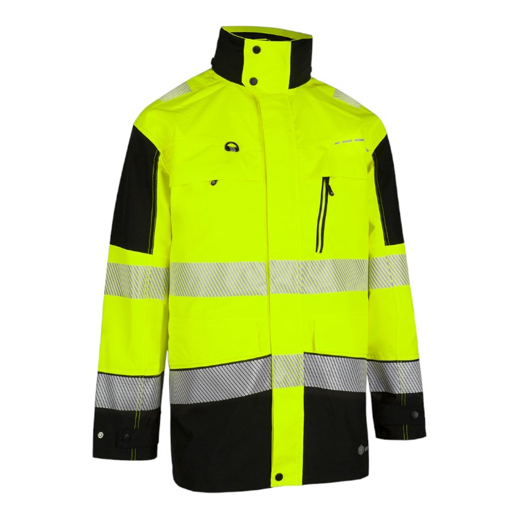 Deltic Hi-Vis Two-Tone Ripstop Breathable Rail Jacket