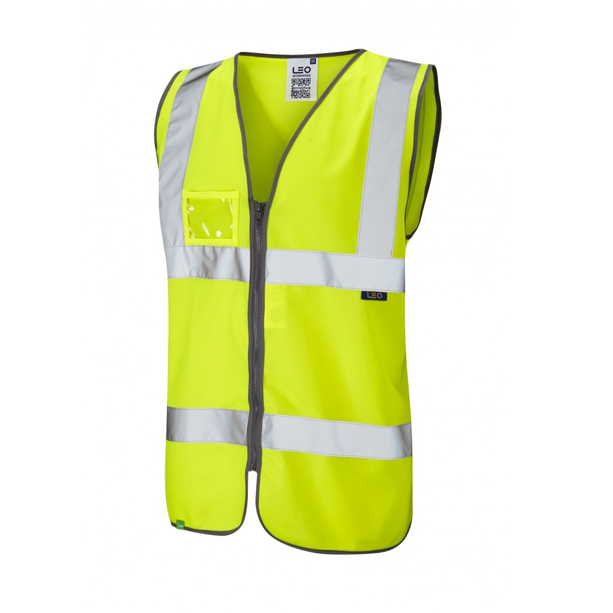 Hi-Vis Zipped Vest with ID Pocket