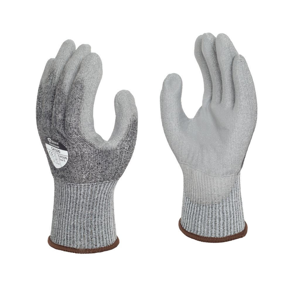 Shield Cut Resistant PU Palm Gloves